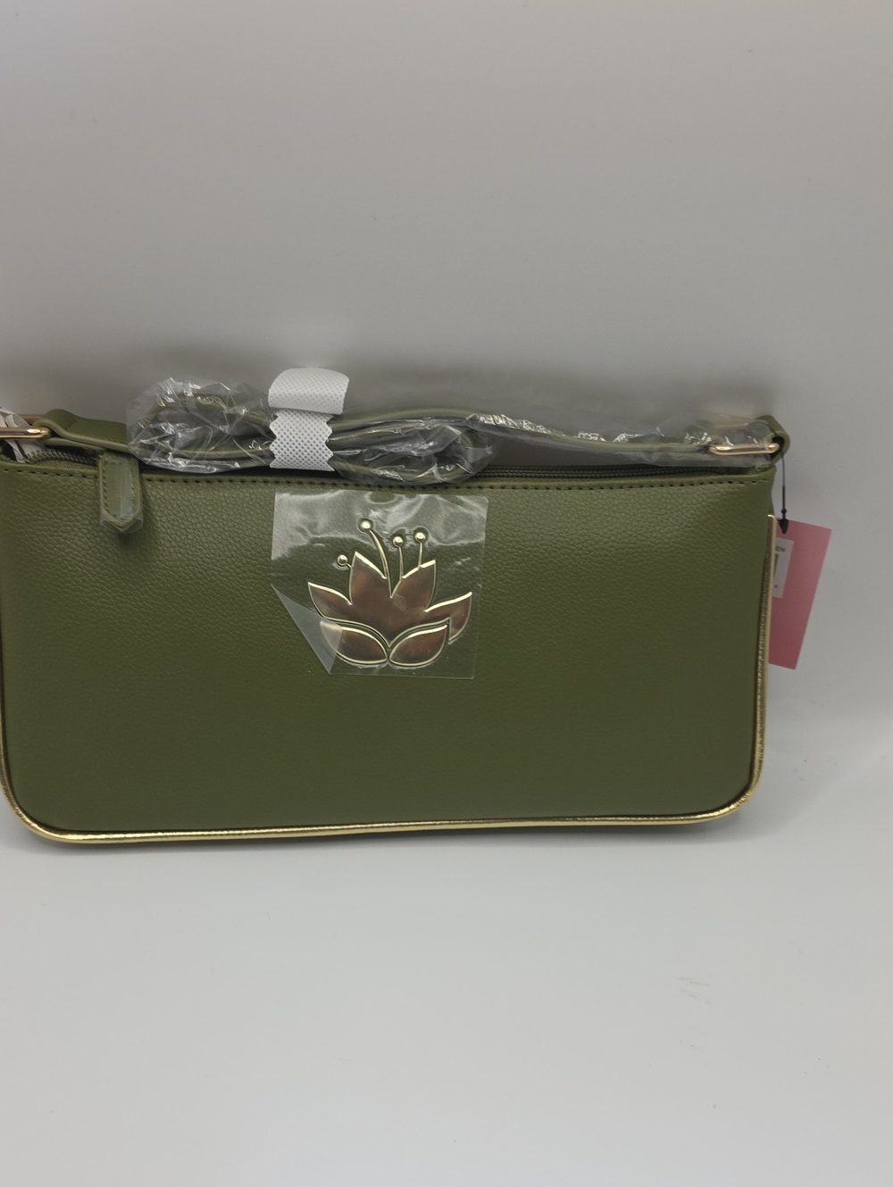 Danielle Nicole Disney's Tiana Olive Green Shoulder Bag with Gold Trim